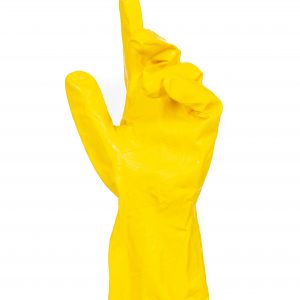 Guante de Latex Flocado Amarillo