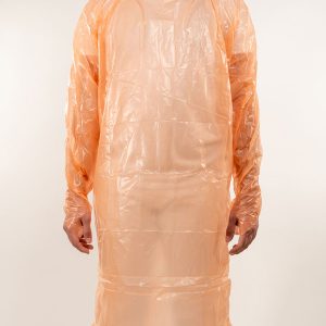 Bata de Polietileno desechable - Naranja